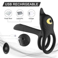 Vibrator For Couple,G Spot 2 In 1 Cock Ring With 10 Modes, Men's Penis Vibrators Clitorals Stimulator For couples
