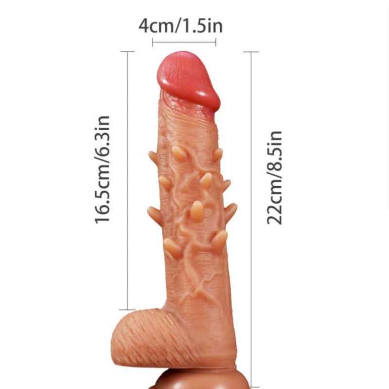 Popular Choice - 1 dildo Cover With Vibration Function, Flesh colored, Super Soft For Couples