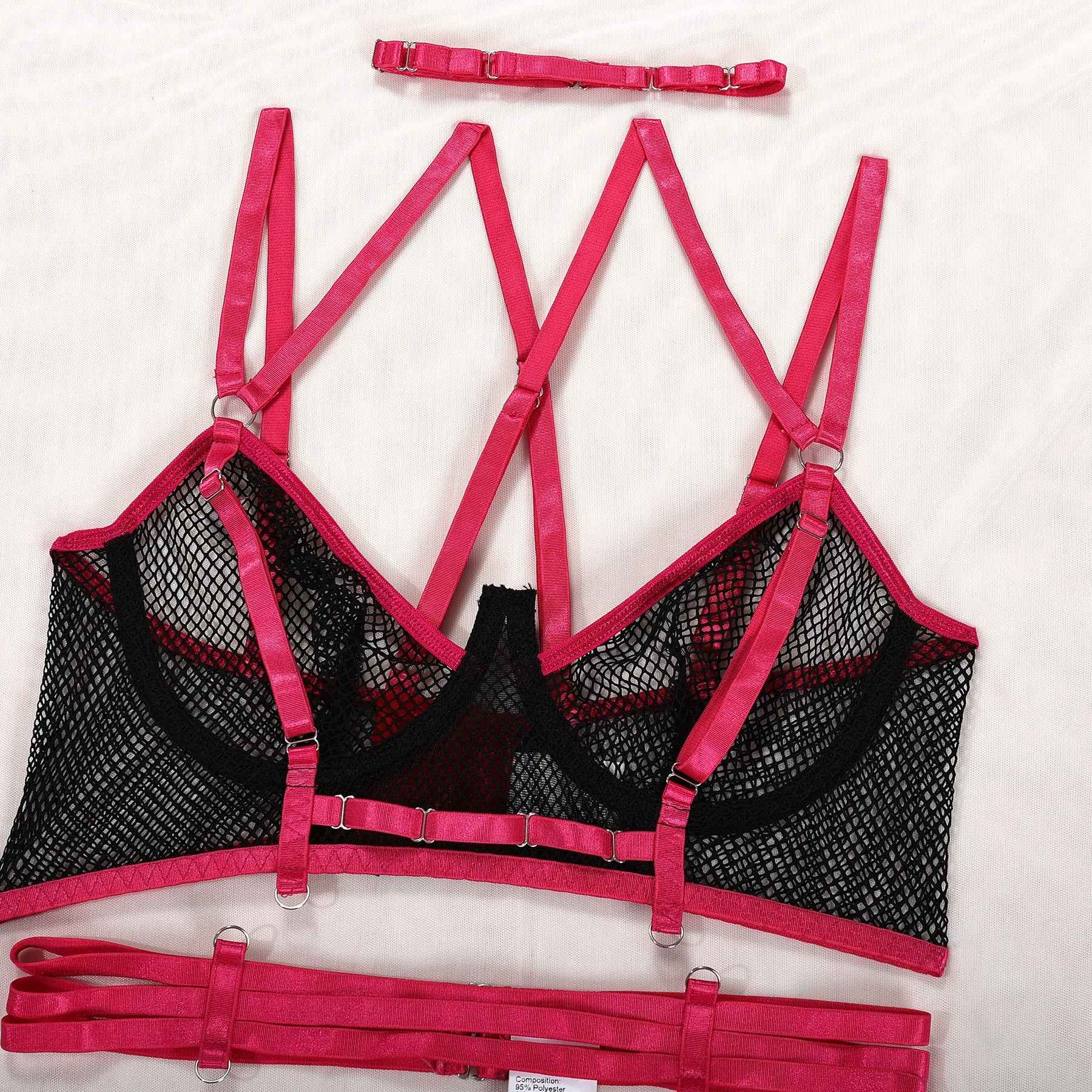 Binding Lace-up Leg suspension Hot Girl Sexy Lingerie Suit
