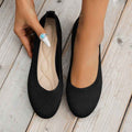 Round Toe Flats Comfortable Soft Slip On Mesh Shoes For Women