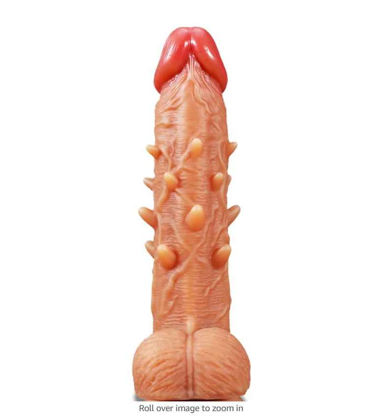 Popular Choice - 1 dildo Cover With Vibration Function, Flesh colored, Super Soft For Couples