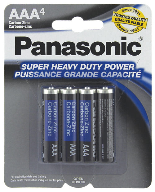 Panasonic Super Heavy Duty Battery AAA - Pack of 4 - Unapologetic angel LLC