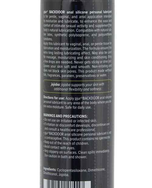 Pjur Back Door Anal Silicone Personal Lubricant - 100 ml Bottle