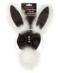 Bachelorette 3 pc Bunny Set with Bendy Ears - Unapologetic angel LLC