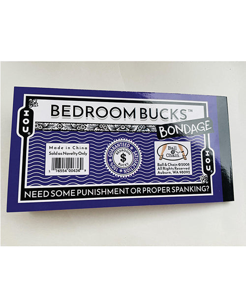Bedroom Bondage Bucks - Unapologetic angel LLC
