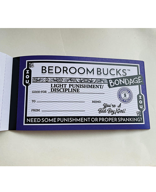 Bedroom Bondage Bucks - Unapologetic angel LLC