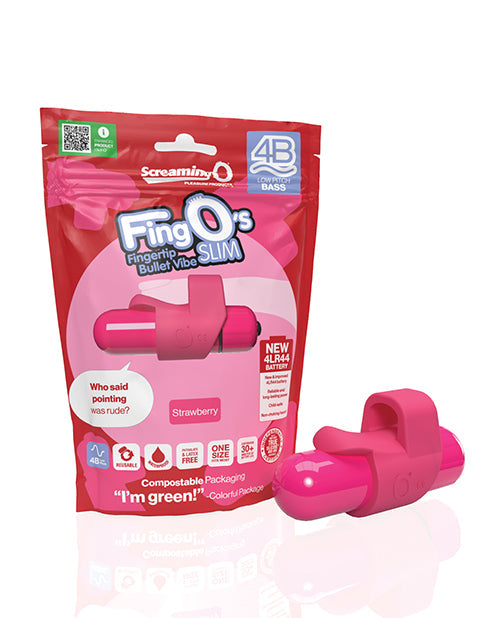 Screaming O 4B FingO Slim - Strawberry - Unapologetic angel LLC
