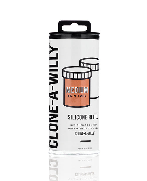 Clone-A-Willy Silicone Refill - Medium Tone - Unapologetic angel LLC