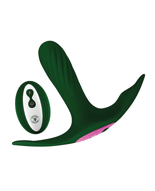 Femme Funn Remote Control Vibrator | Ossia Wearable Bullet Vibrator | Dark Green Small Vibrator - Unapologetic angel LLC