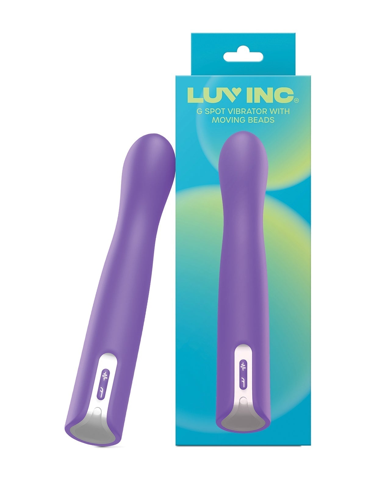 Luv Inc. G-Spot Vibrator w/Moving Beads - Purple - Unapologetic angel LLC