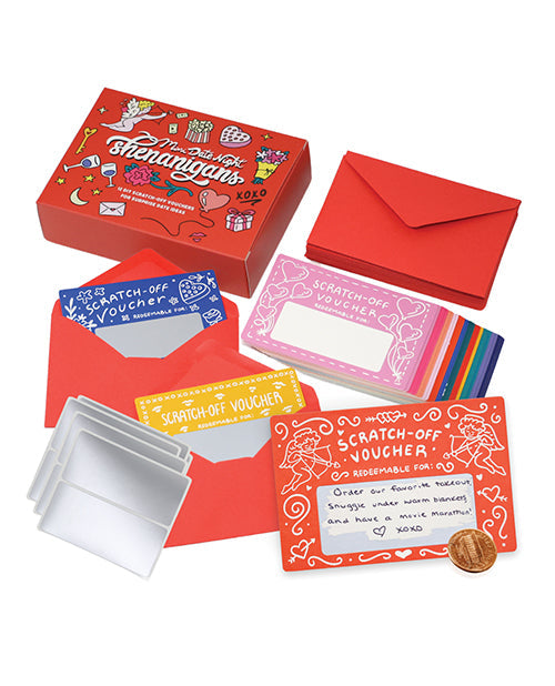 Mini Date Night Shenanigans DIY Scratch Off Vouchers & Coupons - Unapologetic angel LLC