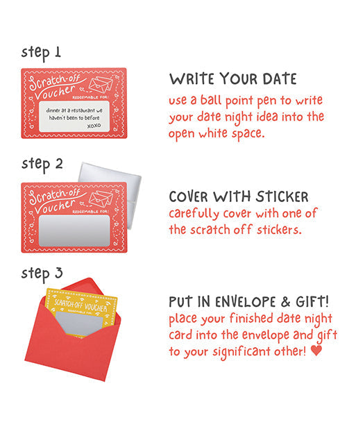 Mini Date Night Shenanigans DIY Scratch Off Vouchers & Coupons - Unapologetic angel LLC