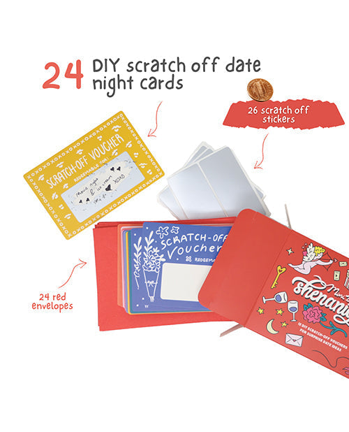 Mini Date Night Shenanigans DIY Scratch Off Vouchers & Coupons - Unapologetic angel LLC