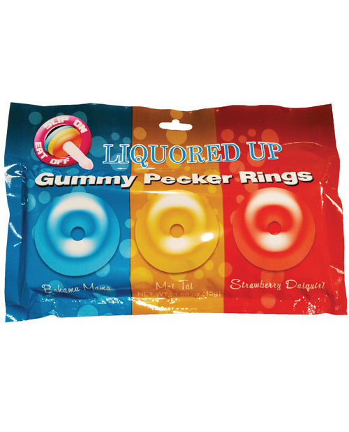 Liquored Up Pecker Gummy Rings - Pack of 3 - Unapologetic angel LLC