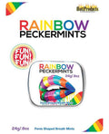 Rainbow Pecker Shape Candies in Tin-Carded