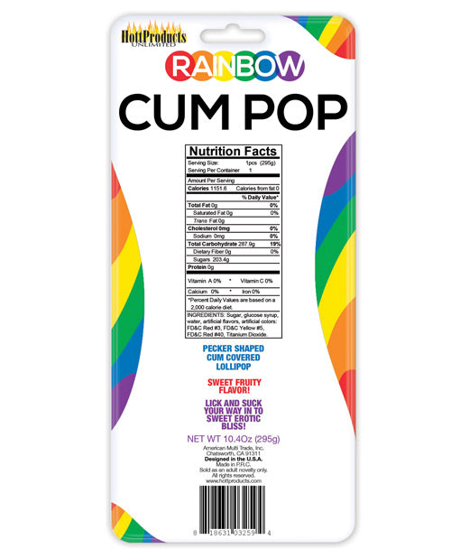 Rainbow Cock Cum Pops - Unapologetic angel LLC