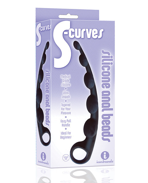 9's S-Curved Silicone Anal Beads - Unapologetic angel LLC
