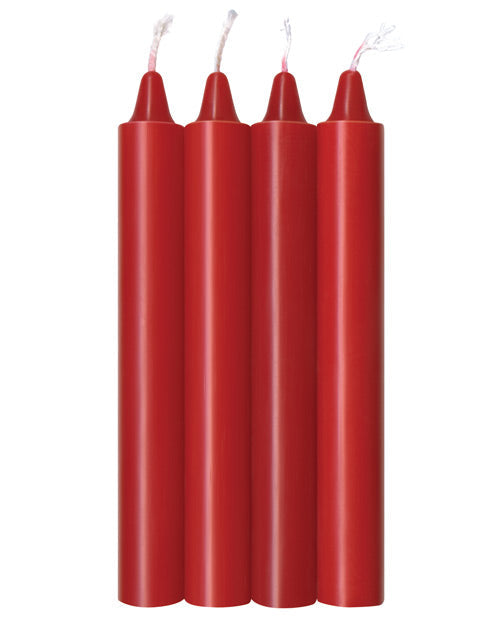 9's Make Me Melt Sensual Warm Drip Candles - Red Hot Pack of 4 - Unapologetic angel LLC