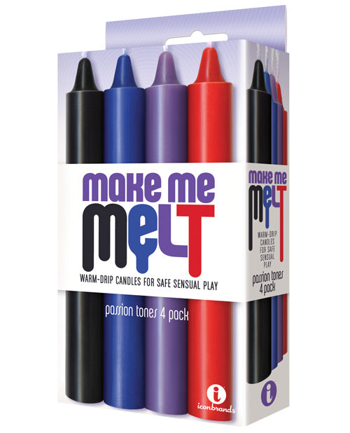 9's Make Me Melt Sensual Warm Drip Candles - Passion Tones Pack of 4 - Unapologetic angel LLC