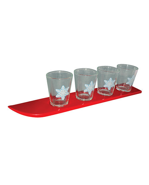Ski Shot Glass Set - Set of 4 - Unapologetic angel LLC