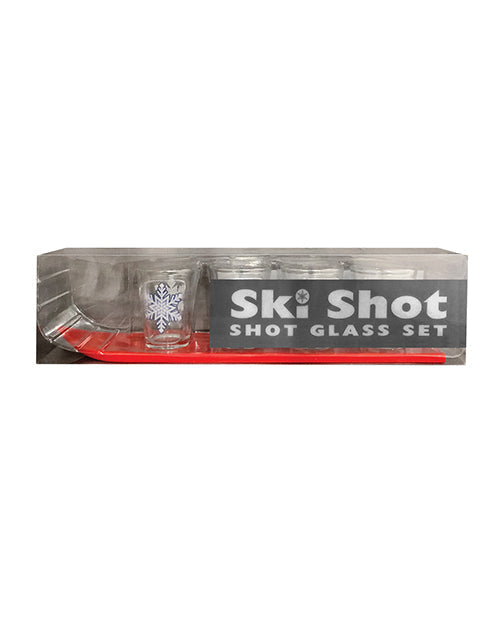 Ski Shot Glass Set - Set of 4 - Unapologetic angel LLC