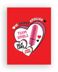 Sucked Anyway Naughty Greeting Card w/Rock Candy Vibrator & Fresh Vibes Towelettes