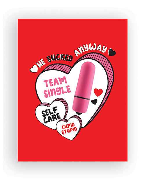 Sucked Anyway Naughty Greeting Card w/Rock Candy Vibrator & Fresh Vibes Towelettes