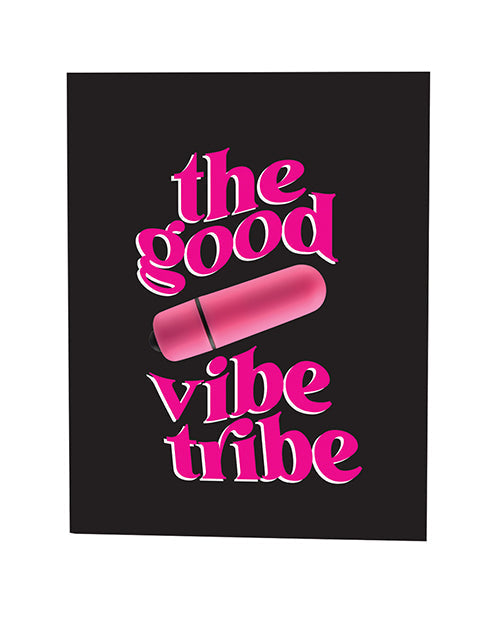 Good Vibe Tribe Naughty Greeting Card w/Rock Candy Vibrator & Fresh Vibes Towelettes - Unapologetic angel LLC