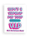 Here's A Vibe for Your V.I.P Naughty Greeting Card w/Rock Candy Vibrator & Towelettes