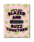 420 Foreplay Blazed Greeting Card w/Rock Candy Vibrator & Fresh Vibes Towelettes - Unapologetic angel LLC