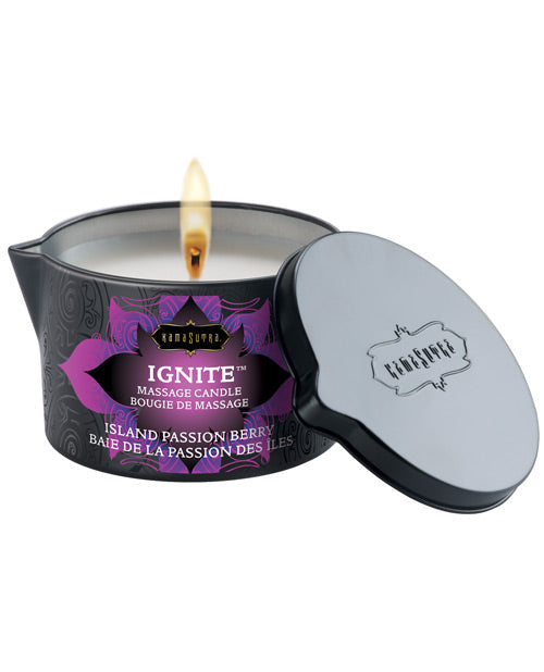Kama Sutra Ignite Massage Soy Candle - Island Passion Berry - Unapologetic angel LLC
