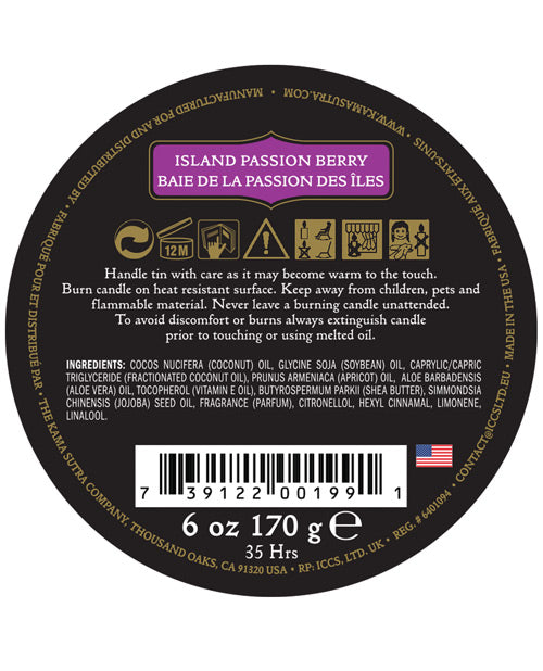 Kama Sutra Ignite Massage Soy Candle - Island Passion Berry - Unapologetic angel LLC