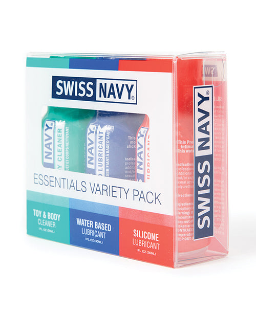 Swiss Navy Essentials Variety Pack of 3 - 1 oz - Unapologetic angel LLC
