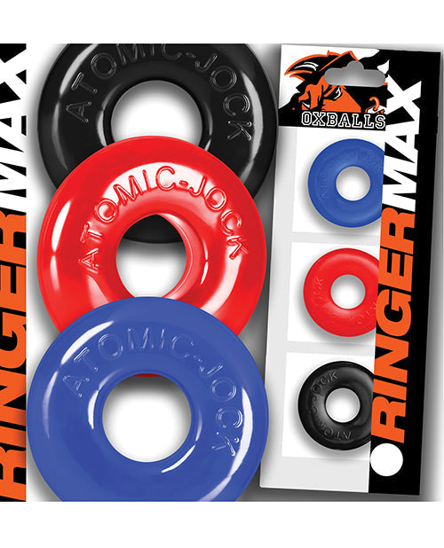 Oxballs Ringer Max 3 Pack Cockrings - Multi Color - Unapologetic angel LLC