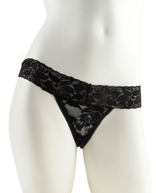 Fetish Fantasy Series Hanky Spank Me Vibrating Panties - Black - Unapologetic angel LLC