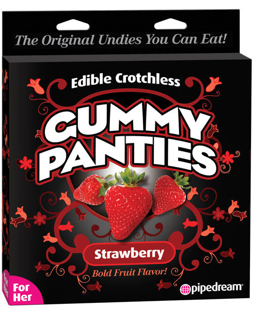 Edible Crotchless Gummy Panty - Strawberry - Unapologetic angel LLC