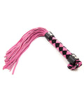 Plesur 15" Leather Flogger - Pink - Unapologetic angel LLC