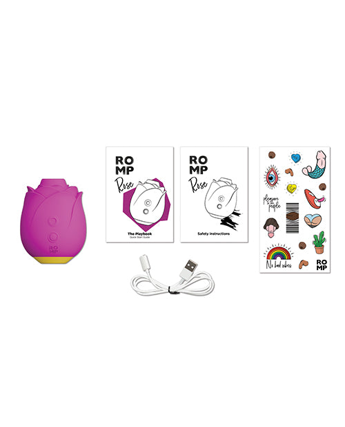 Romp Rose Clit Stimulator - Pink - Unapologetic angel LLC