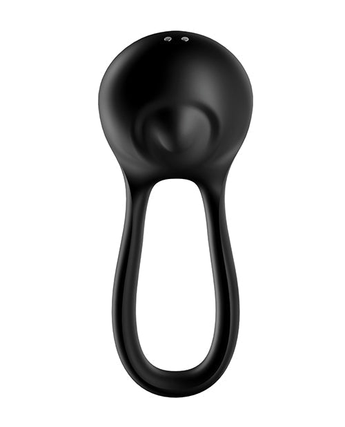 Satisfyer Majestic Duo Ring Vibrator - Black - Unapologetic angel LLC
