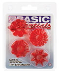 Basic Essentials Rings - Red Set of 4 - Unapologetic angel LLC