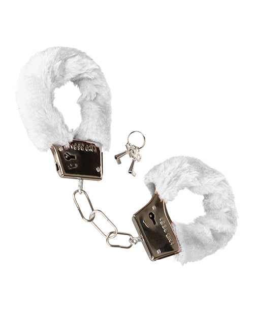 Playful Furry Cuffs - White - Unapologetic angel LLC