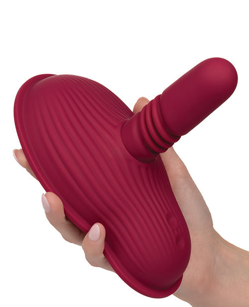 Dual Rider Remote Control Vibrator | Grinding Thrusting Vibrator | Red 12x Ribbed Best Vibrator for Women - Unapologetic angel LLC