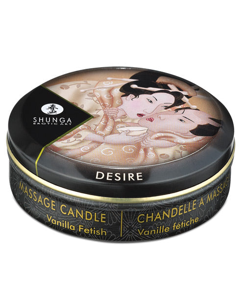 Shunga Desire Mini Candlelight Massage Candle - 1 oz Vanilla - Unapologetic angel LLC