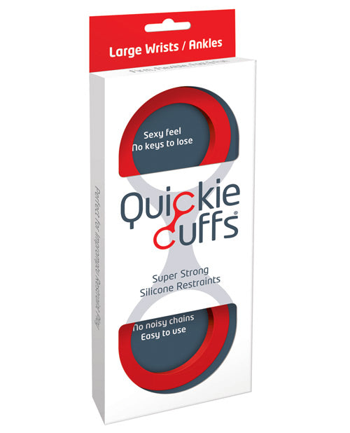 Quickie Cuffs Large - Red - Unapologetic angel LLC