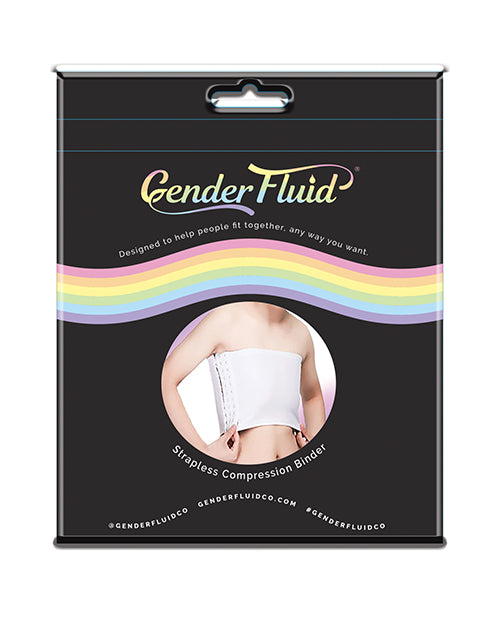 Gender Fluid Strapless Chest Compression Binder - XXXL White - Unapologetic angel LLC