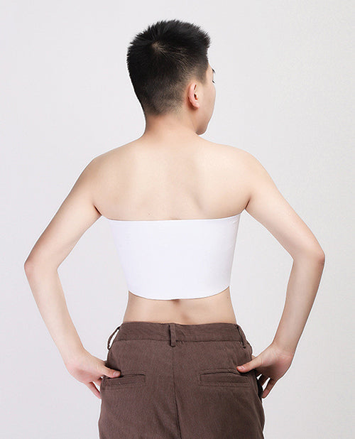 Gender Fluid Strapless Chest Compression Binder - XXXL White - Unapologetic angel LLC