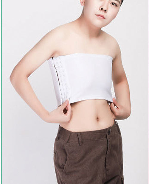 Gender Fluid Strapless Chest Compression Binder - XXXL White - Unapologetic angel LLC