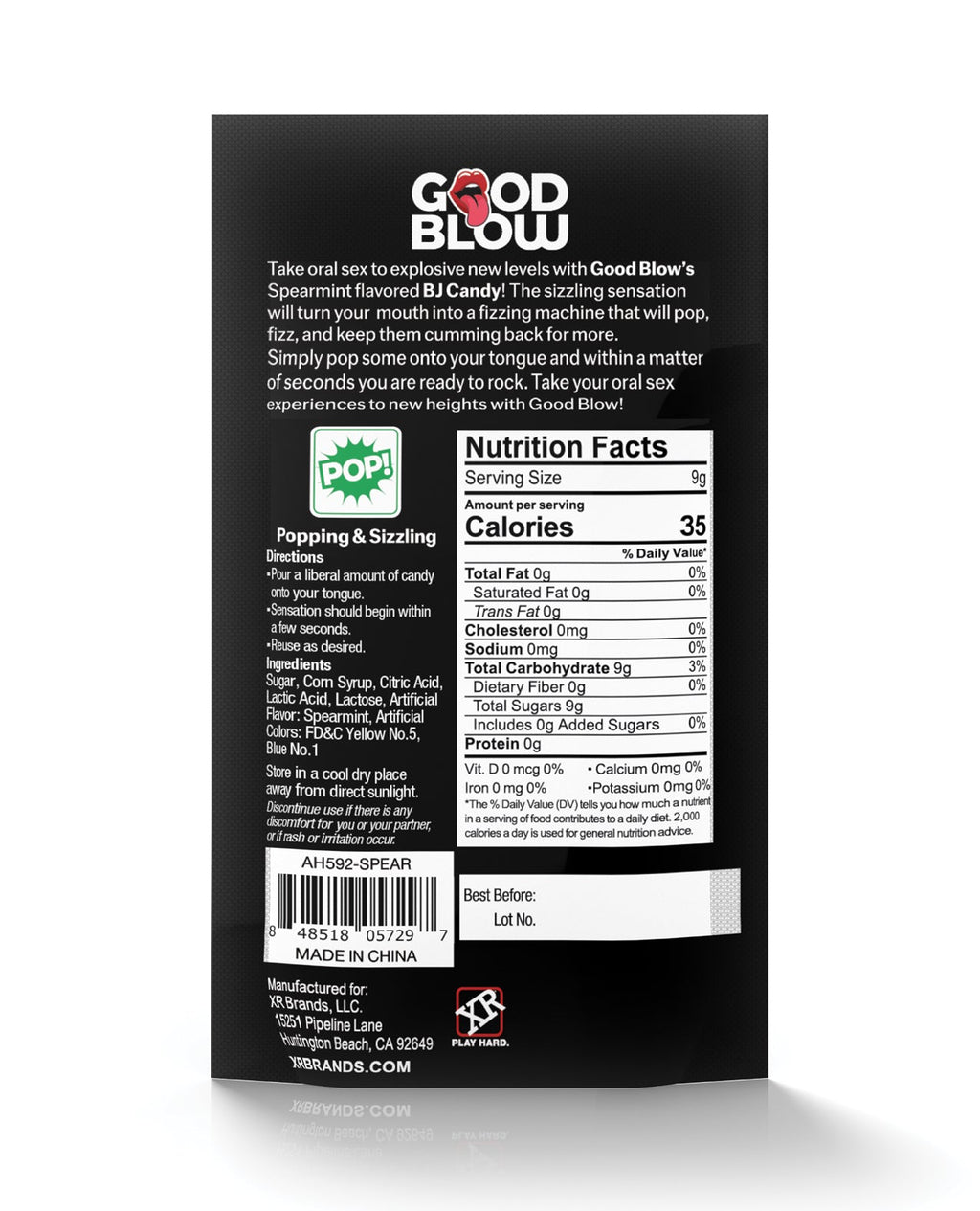 Good Blow Popping Oral Sex Candy - Cooling Spearmint - Unapologetic angel LLC