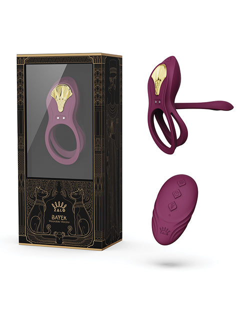 ZALO Bayek Vibrating Couples Ring w/Remote - Velvet Purple - Unapologetic angel LLC