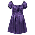 Mens Crossdressing Dress Shiny Square Neck Short Sleeves Sissy Nightdress